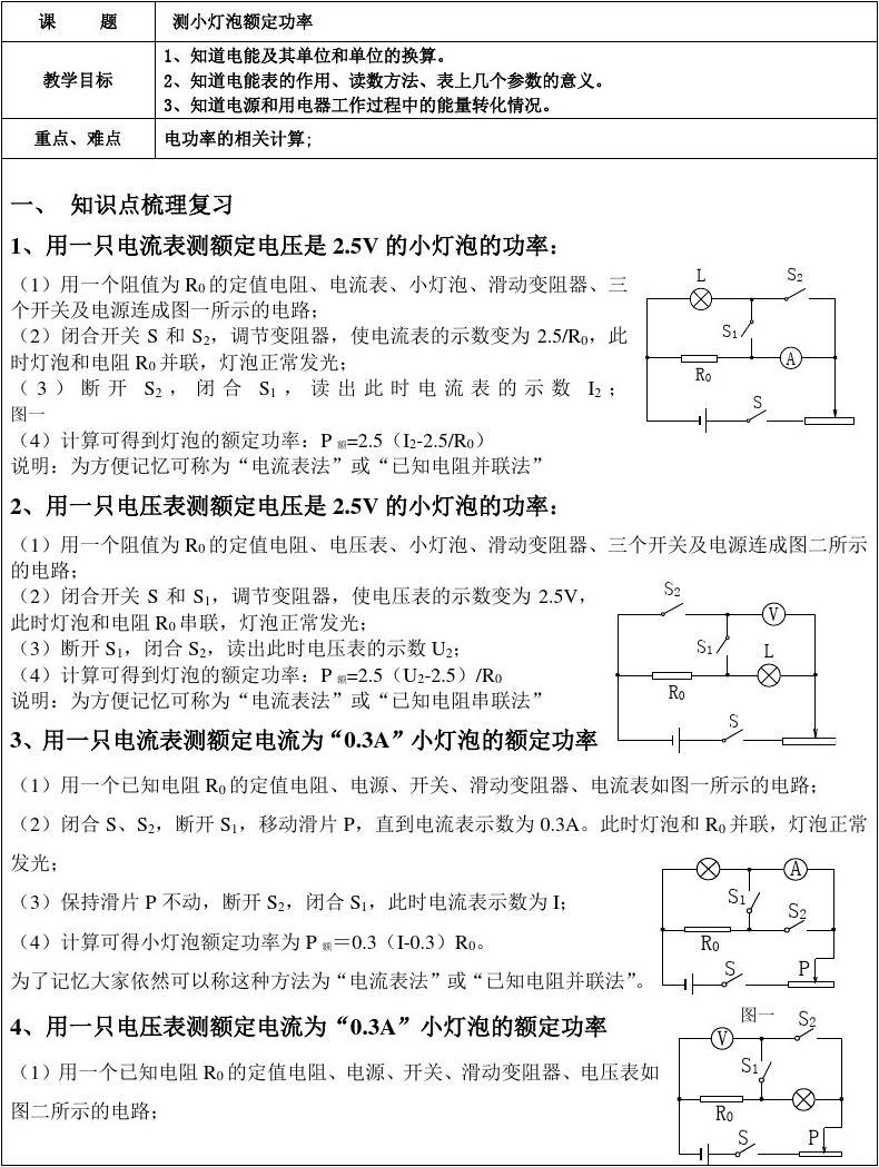 李明做測量小燈泡電_測量小燈泡電功率實(shí)驗報告_做測量小燈泡電功率的實(shí)驗