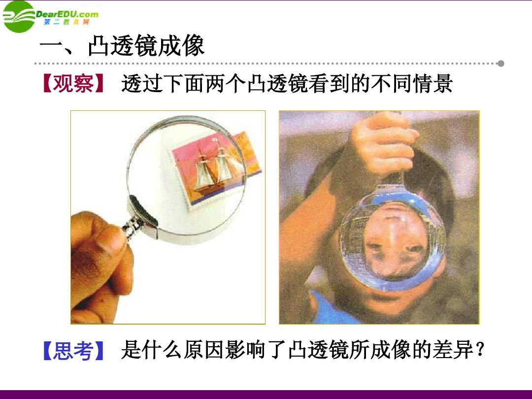 凸透鏡成像原理的應用_成像凸透鏡成像規律_凸透鏡成像應用實例