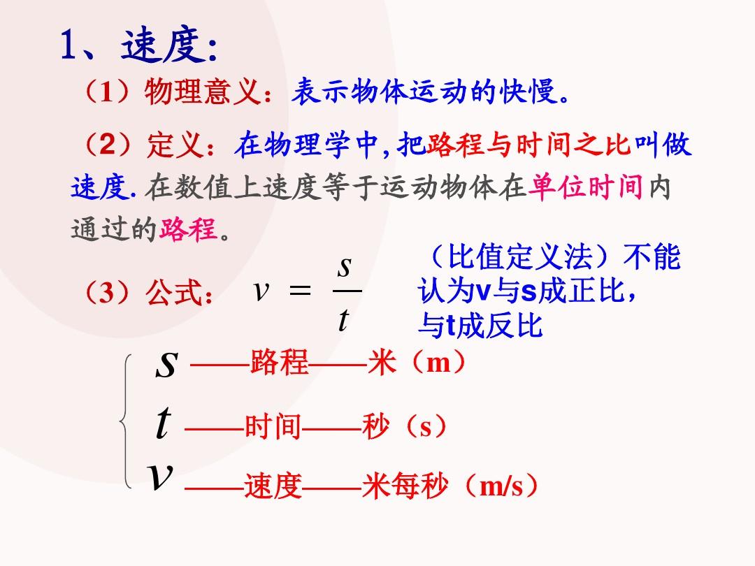 運動的快慢筆記物理_筆記物理快慢運動圖片_筆記物理快慢運動怎么寫