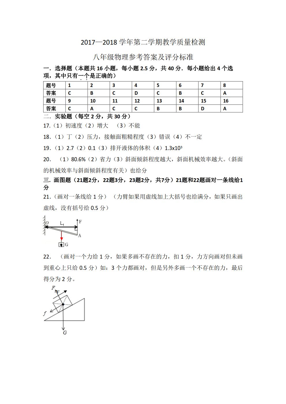 學而思初中物理講義
