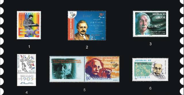 2005 年世界物理年，愛因斯坦奇跡年 100 周年紀念郵票新票賞析