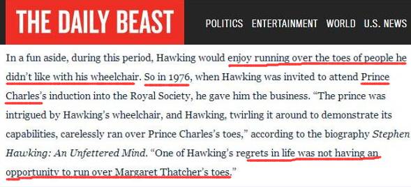 霍金：輪椅上的巨人，微博粉絲超 446 萬，喜歡飆車和軋人腳趾