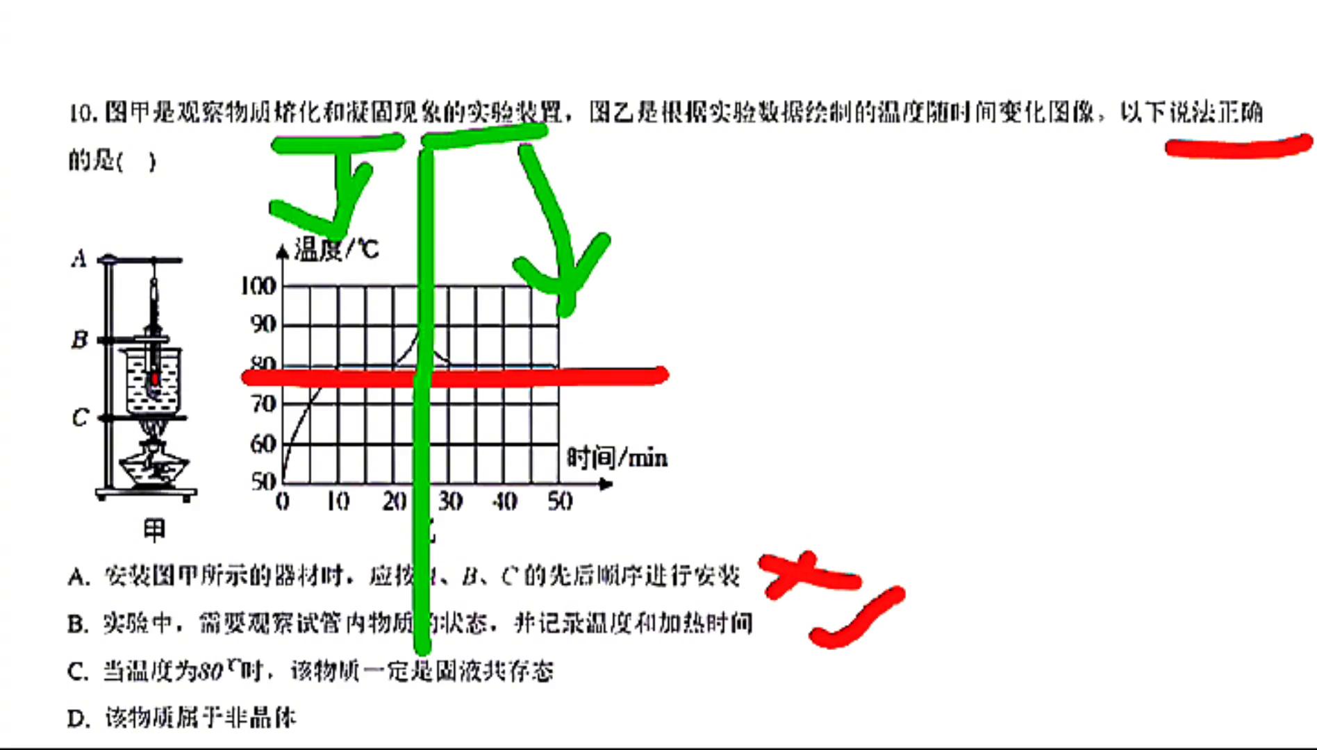 物理八年級上冊第三章物態(tài)變化》同步練習卷含答案