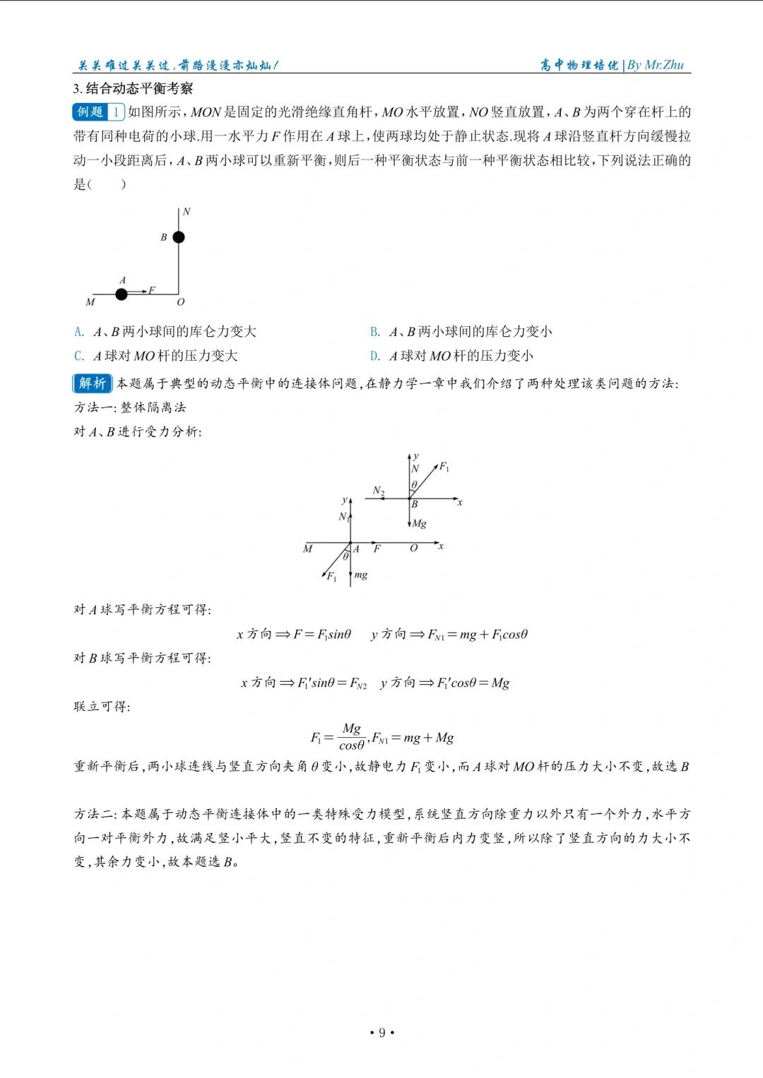 高中物理電場力切線