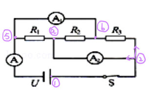 初中物理簡化電路圖