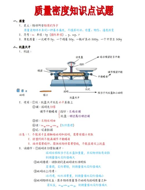中學(xué)八年級物理上(第五章)物體的質(zhì)量