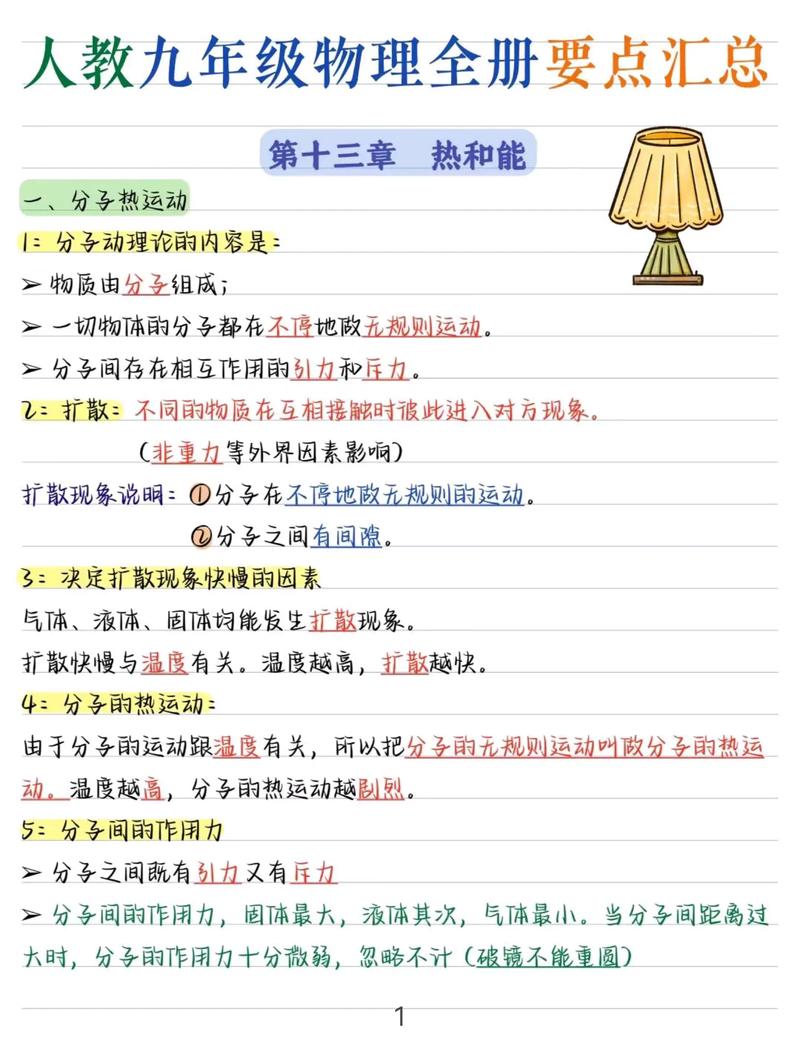 初中物理的基礎知識