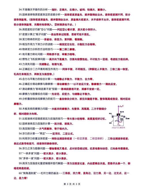 初中物理試講題