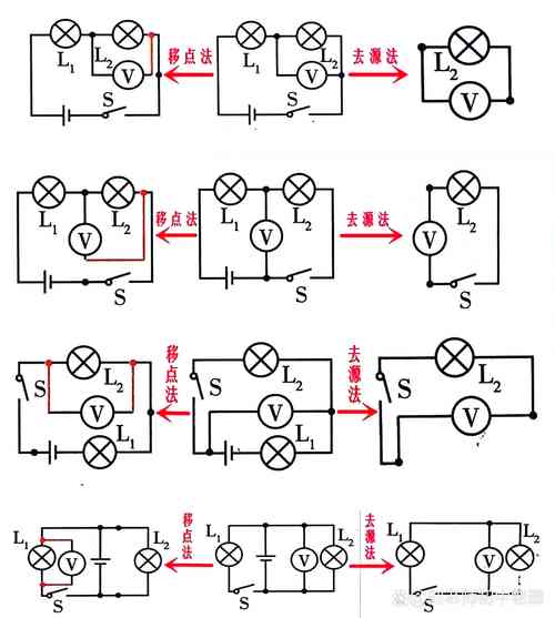 初中物理電學實驗圖解