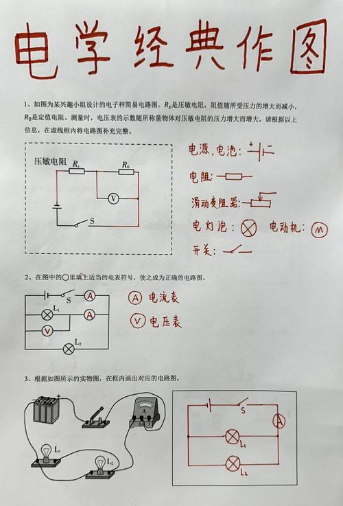 初中物理簡單電路圖