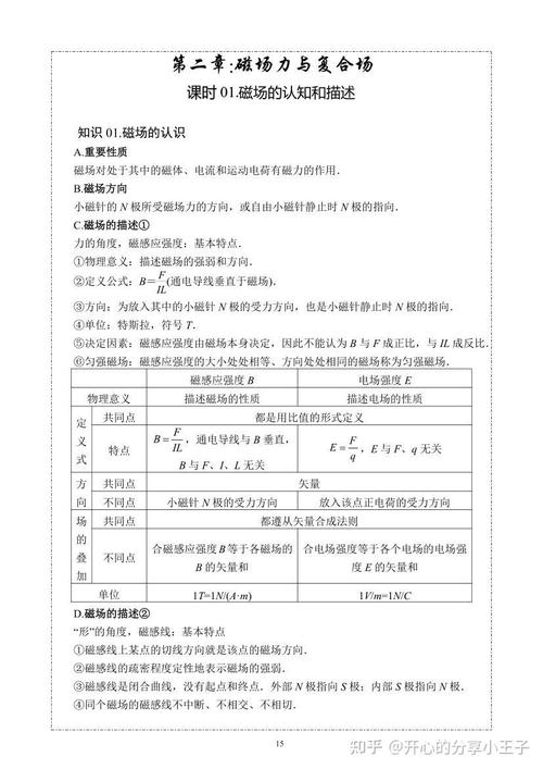高中物理電磁場題目知識