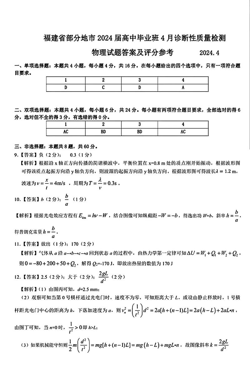 高中物理會考試題