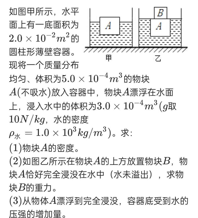 初中物理推導公式