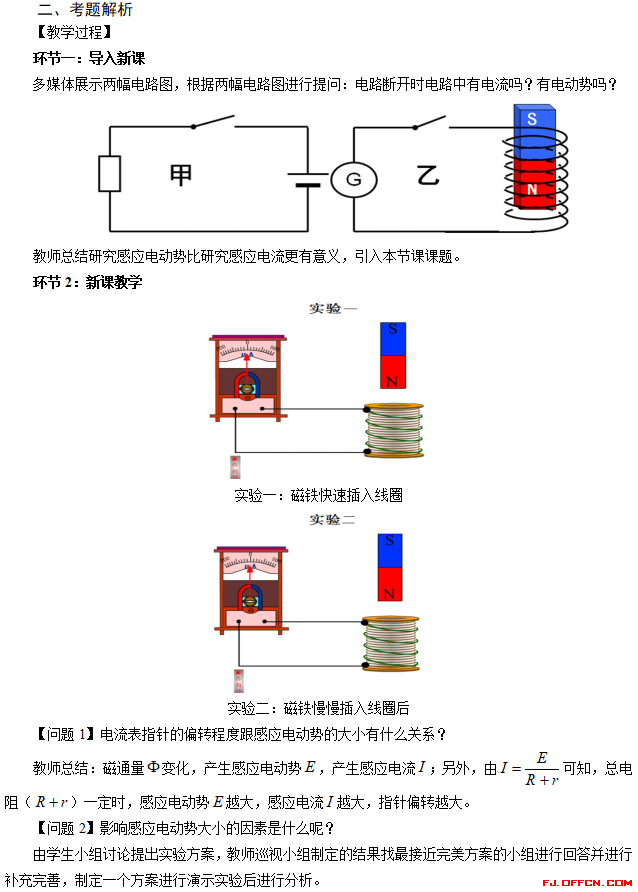 高中物理電磁電路題目