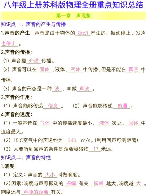 中學八年級物理上（第三章）超聲與次聲